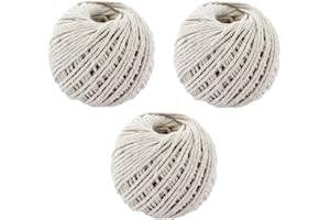 THE HOME FUSION COMPANY 3 X Boule Boules Coton Fil Ficelle Corde Paquet Ménage Maison Bureau Travail Jardin