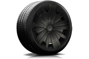 AUTOTEPPICH STYLERS WIR FERTIGEN IHRE FUßMATTEN RADKAPPEN-Koenig 16 Zoll 16" RKK17 Black Line (Schwarz) Radkappen/Radzierblenden 4 Stück