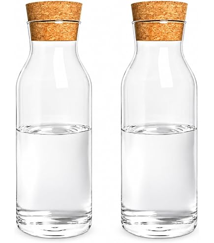 IKEA IKEA 365+ Karaffe mit Stopfen, 0,5 l, Klarglas/Kork Küche, Haushalt & Wohnen