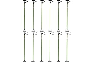 BAUMARKTPLUS 12 x Profi Einhandstütze Montagestütze Deckenstütze Teleskopstütze bis 290cm