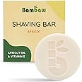 Bambaw | Shaving Bar for Women | 80g | Apricot Oil & Vitamin E Natural Soap Bar | Vegan Shave Soap for all Skin Types | Apricot Shaving Block