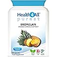 Health4All Bromelain 1200gdu per Capsule 60 Capsules High Strength 2500GDU/g Pure Proteolytic Enzyme Pineapple Extract for Inflammation, Swelling and Digestion (not Tablets)