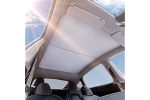 ZOIBV for Tesla Model Y Sunshade Roof Window Sun Blocking Heat Shade, Non-Sag Tesla Model Y Glass Roof Sunshade Insulation Cover, Sunshade with a Storage Bag,Model Y Accessories 2020-2023
