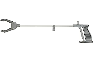 Homecraft Pick-Up Reacher, Extended Grabber Tool, Reaching Claw, Rotating Head Picker-Up, Aluminum Retail Packaged, Trash Pickup Aid and Lightbulb Remover, Garden Nabber 60 cm (24 in)