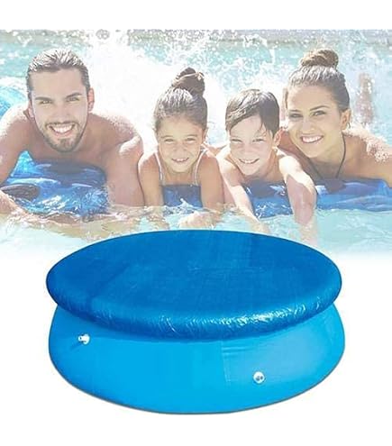 Ronde Zwembadafdekking Met Elastiek – 183 Cm Diameter – Waterdicht, Stofdicht & Winddicht – Voor Zomer & Winter – Blauw, Duurzaam PE-weefsel