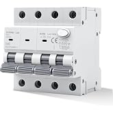 Jadeshay RCBO Three-Phase Differential Circuit Breaker 3P+N (4 Poles) 40A 30mA Type A 400V Magnetothermal Differential Switch