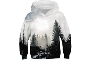 Ocean Plus Jungen Kapuzenpullover Bunt Teens Hoodie Kinder Langarm Pulli mit Kapuzen Sweatshirt Pullover