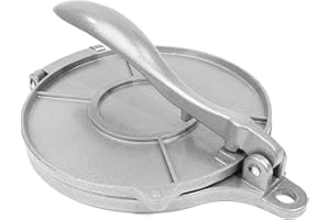 VOANZO Presse à Pizza de 8 Pouces, Presse à pâte, Presse à Emballage de boulettes, Presse à Tortilla en Aluminium de qualité Alimentaire pour la Cuisine à Domicile, Les pizzerias