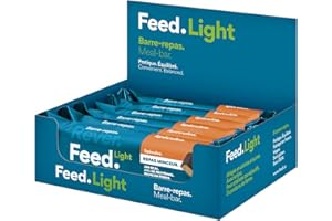 FEED. SMARTFOOD Barres-repas minceur Feed. Spéculos | 250kcal, faibles en sucre | Konjac, protéines, fibres & 25 vitamines et minéraux | Made in France, vegan & sans gluten | 6x70g