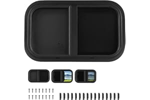 OTUFAN Finestra Camper, Finestre per Camper, 500 X 300mm in Lega Di Alluminio Con Rete per Insetti Impermeabile E Resistente Ai Raggi UV Angoli Arrotondati Finestra Scorrevole per Camper Rimorchio