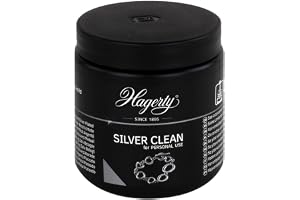 Hagerty Silver Clean Schmucktauchbad für Silberschmuck und versilbertem Schmuck 170ml I Effektiv Schmuckreiniger I Silversmycke-rengöringsbad för förnyad glans I med kork