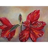 Bild Blumen modern Malerei Kunst Original Ölmalerei Gemälde 18x24 cm