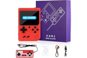 VEOYYA Handheld Game Console, 3.0 Inch Screen, Retro Mini Games Console 800+ Classic FC Games, Support Up to 2 Players & TV Ideal Christmas or Birthday Gift