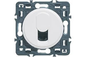 LEGRAND - Prise RJ45 Cat. 6 FTP Céliane - Prise Murale Multimédia - Pour Transmissions Haut Débit Gigabit Ethernet - Blanc