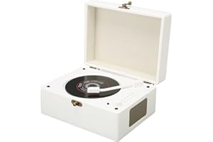 VBESTLIFE Odtwarzacz CD z Gniazdem Słuchawkowym AUX USB Odtwarzacz CD dla Dorosłych Dzieci w Domu (Biały)