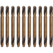 Forets Hélicoïdaux HSS Revêtus Titane - Lot De 10, Diamètre 3.2 Mm, Longueur Totale 51.5 Mm - Pour Acier Inox & Fonte