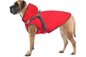 Mosucoirl Hunde Regenmantel Wasserdichter Hunde Kapuzenpullover Reflektierender Regenmantel mit Kapuze Verstellbare Welpen Regenjacke kleine Mittelgroße große