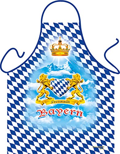 Bayern Bayrisch Alpen León Corona Corazón de Baviera - Fun Diseño Delantal - con CERTIFICADO DE REGALO.