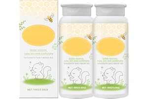 AOSEIENS Poudre pour bébé, sans talc et hypoallergénique pour un confort sûr et doux, d'origine naturelle
