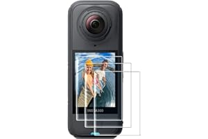 AMAZEAR Displayschutz für Insta360 X4 Air Zubehör (3er Pack), gehärtete Glas LCD-Display-Folie, Kamera Zubehör Schutzabdeckung für Insta 360 X4 Air, Ultra HD, 9H Härte, kratzfest.