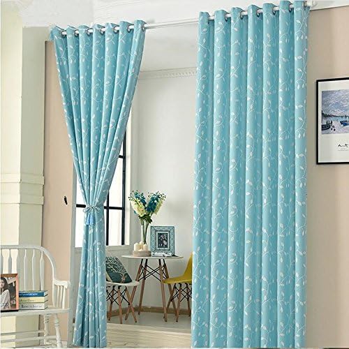 Monochrome Embroidered Blackout Curtains Curtains For Bedroom Living Room Restaurant Balcony Villa 2 245 cm x 140 cm (H x W), Set of 2
