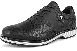 sekiueo Golfschuhe Für Herren Lässig Business Leder Sneaker Wasserdicht Ohne Spikes Für Spaziergänge Im Freien