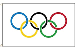 Stormflag Olympia 2024 Flagge 90x150cm Olympic Fahne 3x5ft Activity Bar Barbecue Sportdekoration Polyester Ponge 90g, mit Ösen und Doppelnähten