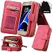 Produktbild S7 Case, Galaxy S7 Case, DRUnKQUEEn Premium Zipper Wallet Leather Detachable Magnetic Case Purse Clutch Removable Case with Flip Credit Card Holder Cover for Samsung Galaxy S7 G930F
