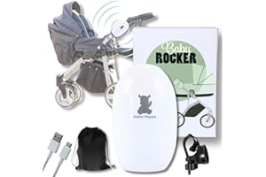 Hello Hippo - Baby Rocker | Mecedor de Carrito de Bebé - Cuna Mecedora Automática Silenciosa y Compacta | Mecedora Bebé Eléctrica Portátil con Fijación Universal | USB-C