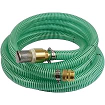 Produktbild von Saugschlauch 25mm (1 Zoll) 3m Mit Stahlspirale – Inkl. 2 Edelstahlschellen, Für Gartenpumpen