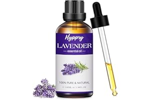 Hyppry 100ml Lavender Essential Oils 100% Pure Natural - Lavender Oil Essential Oil for Diffusers for Home Fragrance, Aromatherapy, Skin Care, Relaxation, Sleep, Massage, Bath, Soap & Candle Making