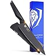 DALSTRONG Chef Knife - 8 inch - Shadow Black Series - Black Titanium Nitride Coated - Razor Sharp Kitchen Knife - High Carbon 7CR17MOV-X Vacuum Treated Steel - Sheath - NSF Certified