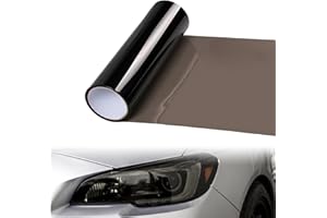 VCSJW 120x30cm Scheinwerfer Folie,Tönungsfolie Auto,Schwarz AutoFolie,Selbstklebende Scheinwerfer Taillights Tönung Vinyl Film,Transparent Tönungsfolie für Auto Rücklichter Nebellichter