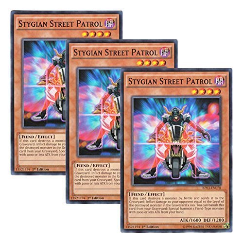 Three Yu-Gi-Oh English version BP03-EN078 Stygian Street Patrol Heruwei Patrol (Normal) 1st Edition