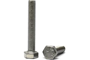 DSM-VERBINDUNGSTECHNIK Vite a testa esagonale secondo la norma DIN 933/ISO 4017, in acciaio inox A2, V2A, filettatura completa, vite a macchina (25 pezzi, M5 x 65 mm)