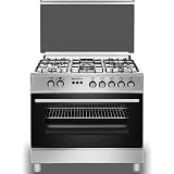 Comprar cocina Svan SVK9561FX inox 90cm 5 fuegos butano | Funnatic.es