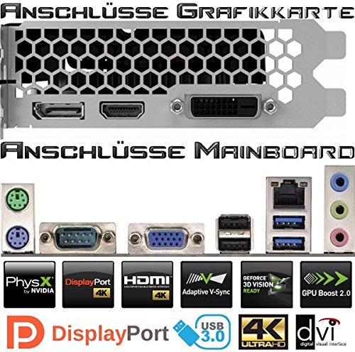 Ultra 8-Kern DirectX 12 Gaming-PC Computer FX 8320E 8×4.00 GHz Turbo – GeForce GTX1050 2GB DDR5 – 16GB DDR3 1600 – 1TB HDD – Windows10 Prof – DVD±RW #5277 - 2