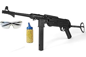 ‎NICK AND BEN Nick and Ben Softair Maschinen Gewehr Pistole M40 Set +500 Kugeln + Schutzbrille