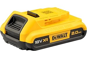 DEWALT - Batterie XR 18V 2 Ah Li-ION - DCB183-XJ - Compatible avec Tous Les Outils XR 18V Bricolage et Jardin DEWALT - Témoin de Charge Lumineux
