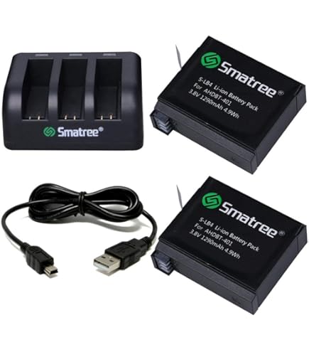 Baterías Duracell Para GoPro Hero 4 - Lote De 2 Unidades, Modelo AHDBT-401, Compatibles Al 100% - Mayor Duración Y Carga Rápida
