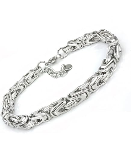 Bracciale Portafortuna Con Ciondolo Quadrifoglio | Acciaio Inox Dorato/Argentato | Regolabile - Foto 3