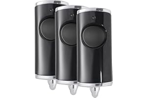 ZANPIERO 2-Kanal 868,3MHz Garagentoröffner fur Hörmann BS Handsender, Ersatz Hormann Fernbedienung (3 Stuck) (Black 3-pcs)