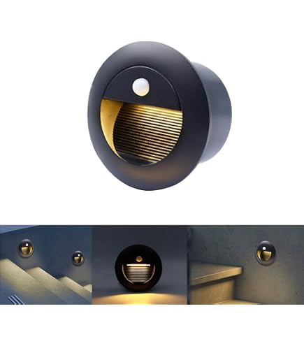 LICHT DISCOUNT LED Terrassenleuchte – Bodeneinbauleuchte, IP65, Warmweiß, Für Holzterrassen, 60 Mm Durchmesser