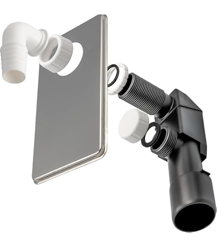 Unterputz Siphon Für Geschirrspüler & Waschmaschine - Geruchsverschluss Mit 40mm Anschluss