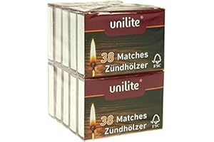 unlite Fiammiferi, Rot, 60 Pack