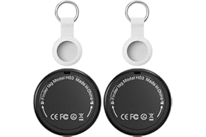 FITABOK Air Tracker Tag Item Finders - 2 Pack Smart Tag Compatible with Apple Find My (IOS Only) with Holder, Tracker Devices with Waterproof, 100dB Loud Beep Key Tracker for Luggages Suitcase Wallets Bag