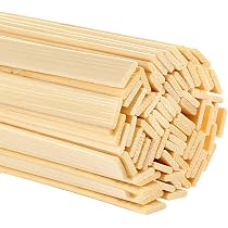 150 Bâtonnets En Bois De Bambou - 30x0,9x0,3 Cm - Pour Bricolage, Modélisme Et Loisirs Créatifs