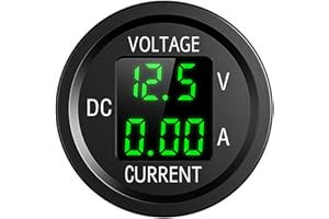 CHEELLU Giantdeer DC 12V Voltmeter, 12V/24V LED Digital Voltmeter, Voltmeter 12V Wasserdicht für Autos Motorräder LKWs(Grün)