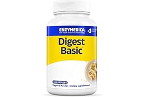 ‎ENZYMEDICA ENZYMEDICA - Digest Basic (30 Kapseln) | Verdauungsenzyme zum stärken der Darmflora für empfindliche Magen, Bakterienkulturen für eine gesunde Verdauung gegen Magen & Verdauungsbeschwerden
