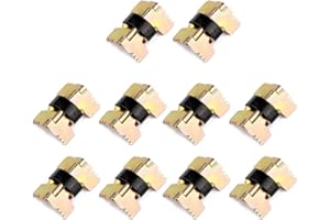 JunYe Cerniere a molla in metallo autobloccanti di dimensioni vintage MIni 10 pezzi per contenitore di occhiali da gioielli